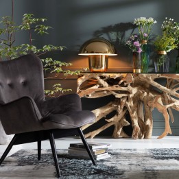 Retro brass table lamp - Mushroom - Kare Design