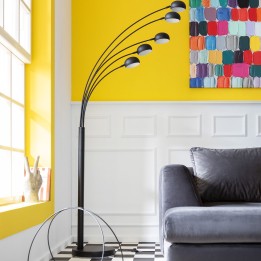 Contemporary matt black floor lamp - Five Fingers - Kare Design