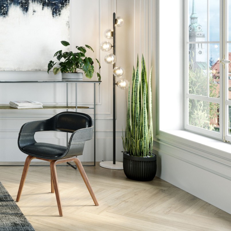 Modern black floor lamp - Scal Balls - Kare Design