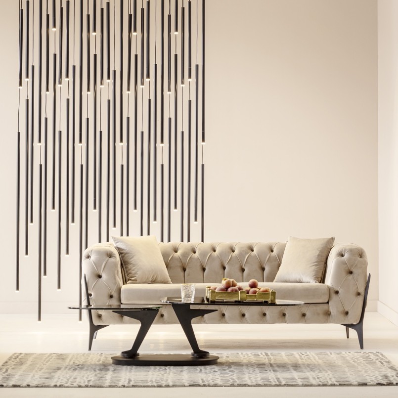 Zwart mat stalen ophanging - Living Vegas - Kare Design