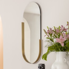 Gouden ovale spiegel - Hipster - Kare Design