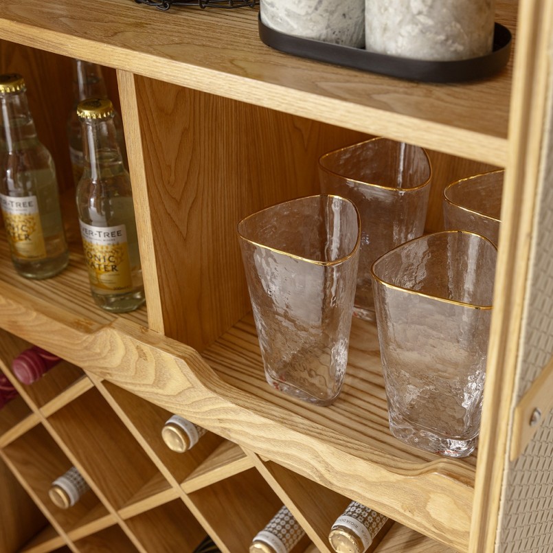Beige geweven imitatie kist - Venezia - Kare Design