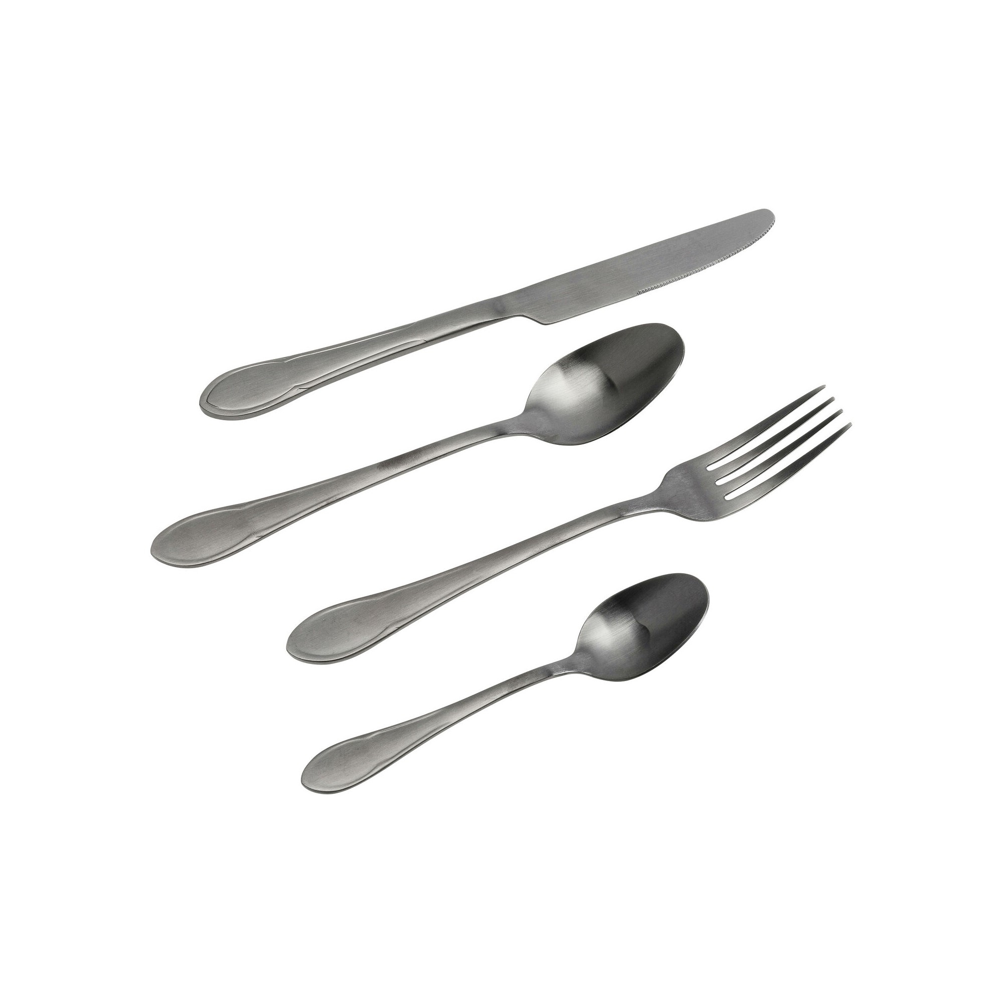 Couverts Cucina noir mat (16-pcs.)