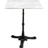 Eettafel van wit marmer en zwart staal - Bistrot - Kare Design