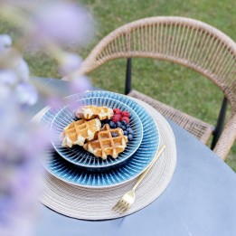 Blue plate - Mustique Rim - Kare Design