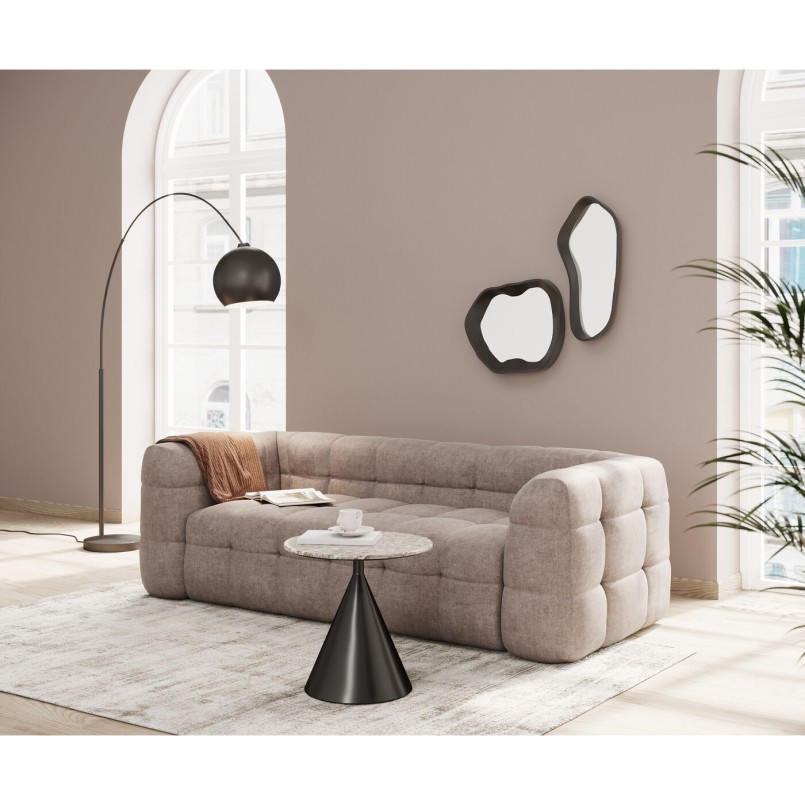 Matte black steel arc floor lamp - Lounge - Kare Design