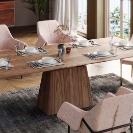 Rechthoekige uittrekbare eettafel - Benvenuto - Kare Design