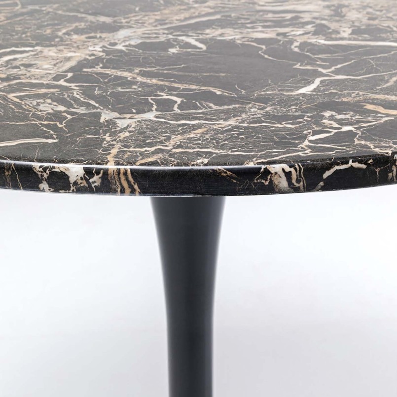 Black marble effect table - Schickeria - Kare Design
