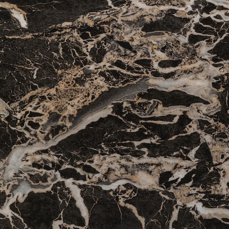 Black marble effect table - Schickeria - Kare Design