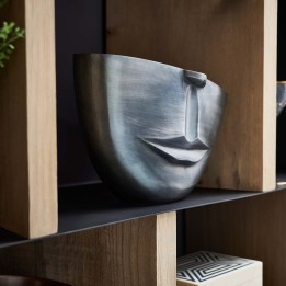 Neus en mond vaas antraciet - Kare Design