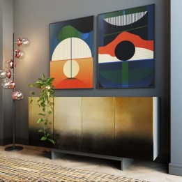 Black and gold sideboard - Prezioso - Kare Design