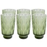 Groene glazen waterglazen - Fogli - Kare Design