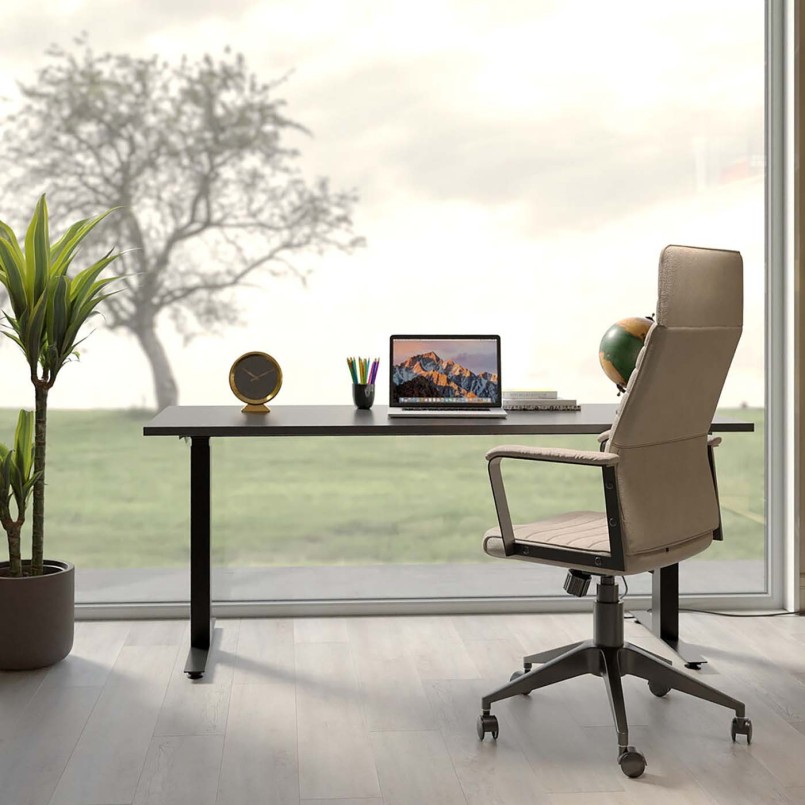 Black steel desk - Smart - Kare Design