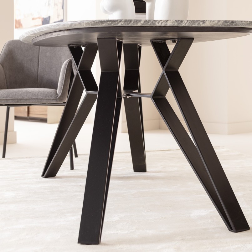 Grey and white granite dining table - Okinawa - Kare Design