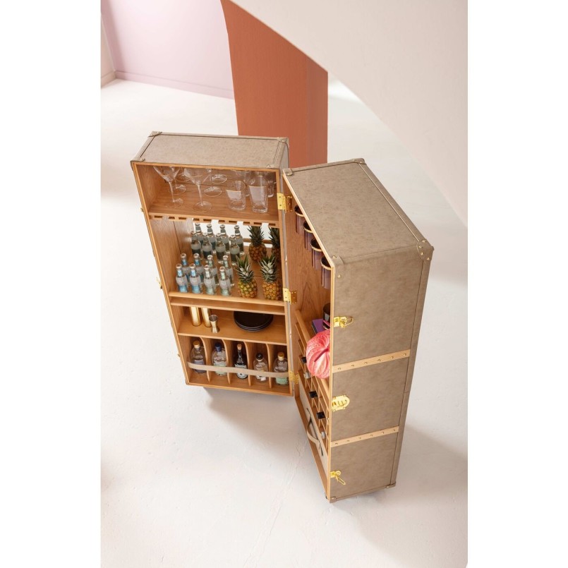 Vintage bruine kofferbar - West Coast - Kare Design