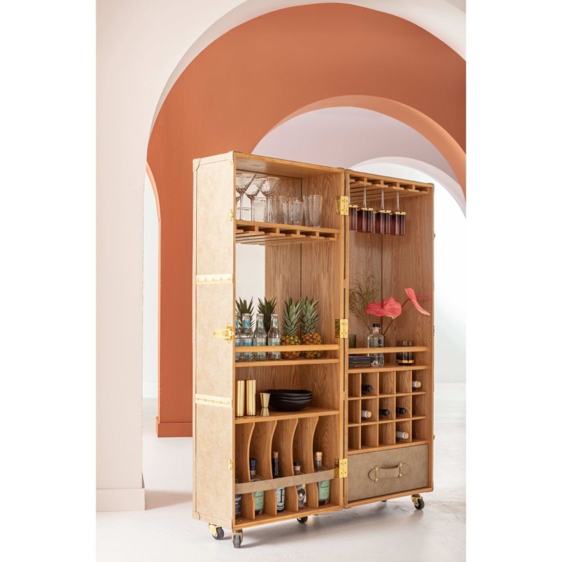 Vintage bruine kofferbar - West Coast - Kare Design