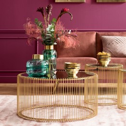 Ronde messing salontafel - Draad - Kare Design - Kare Design