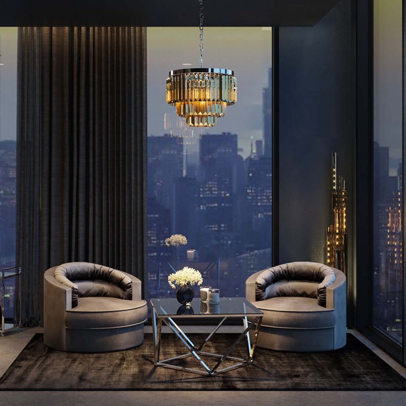 Design glazen salontafel - Cristallo - Kare Design