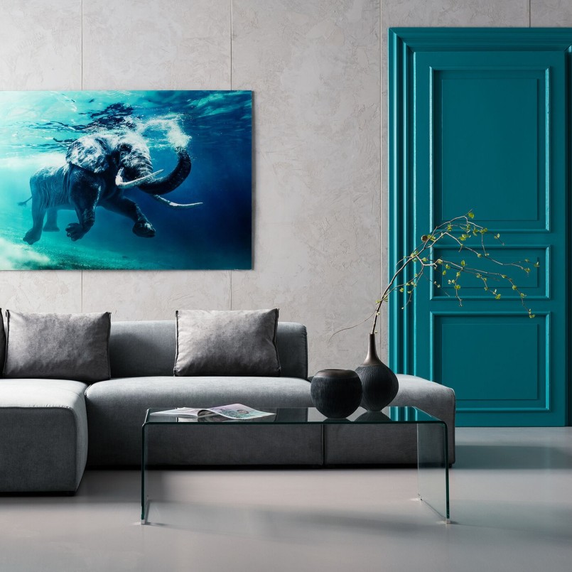 Contemporary glass coffee table - Clear Club Basic - Kare Design