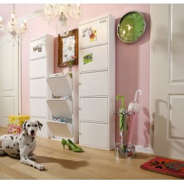 Schoenenkast Caruso wit 5 laden Kare Design