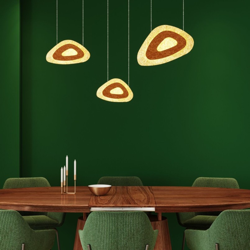 Stoel met groene eigentijdse armleuningen - Avignon - Kare Design