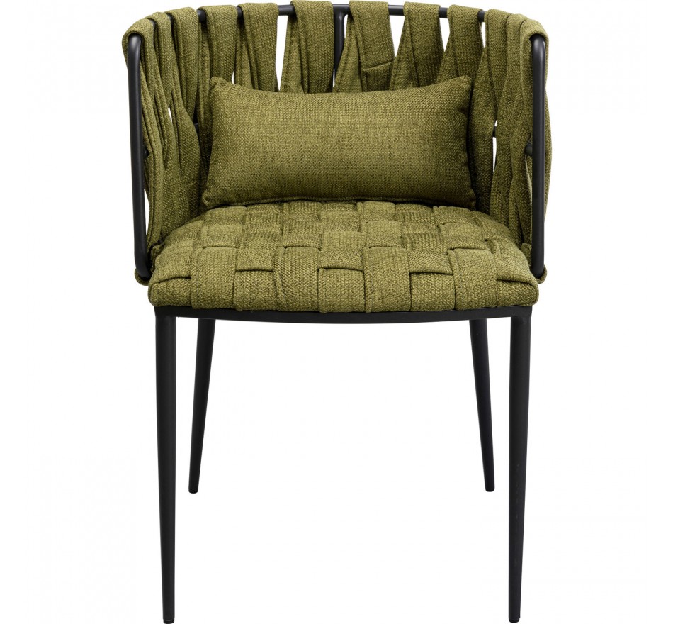 Chair with armrests Saluti green Kare Design Chair with armrests Saluti green Kare Design