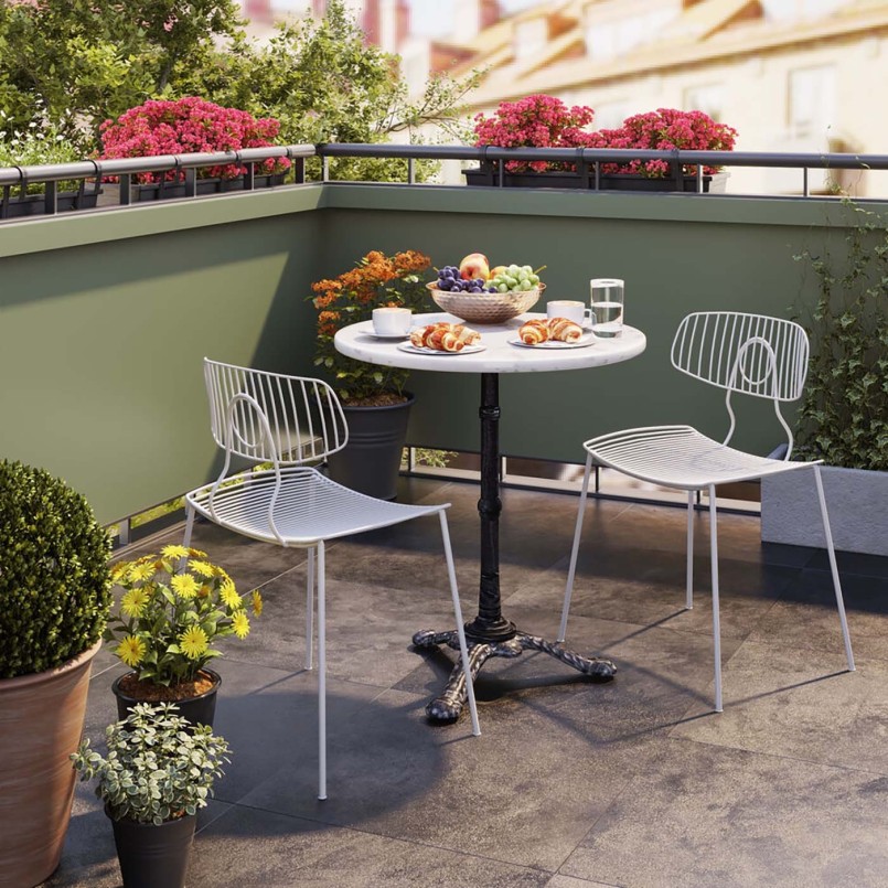 Witte bistrotafel - Café - Kare Design