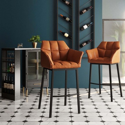 Barkruk Thinktank Quattro bruin Kare Design