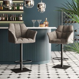 Eigentijdse grijze barkruk - Thinktank Base - Kare Design