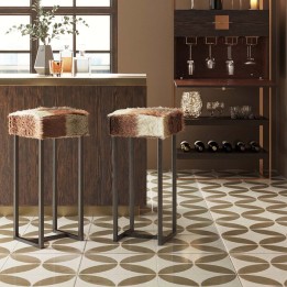 Bruine rustieke barkruk - Country Life - Kare Design
