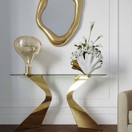Gouden ontwerpconsole - Gloria - Kare
