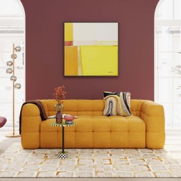 Gele stoffen bank - Salamanca - Kare Design