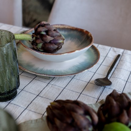 Plate Deep Organic Ø21cm blue (4/set) Kare Design