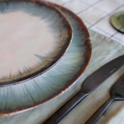 Plate Organic Ø26cm blue (4/Set) Kare Design