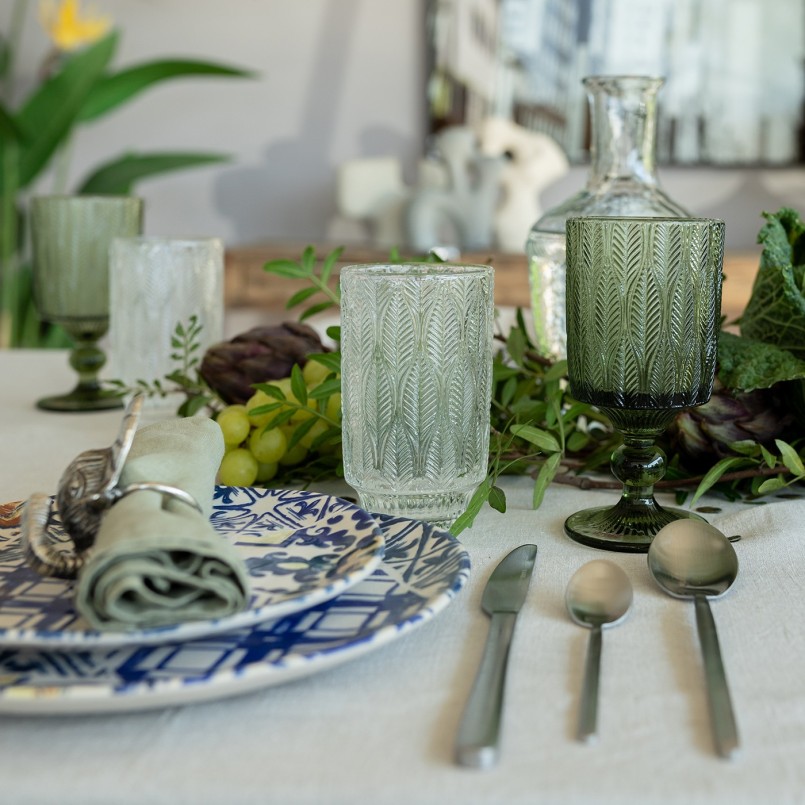 Blauwe en witte dinerborden - Fresco - Kare Design