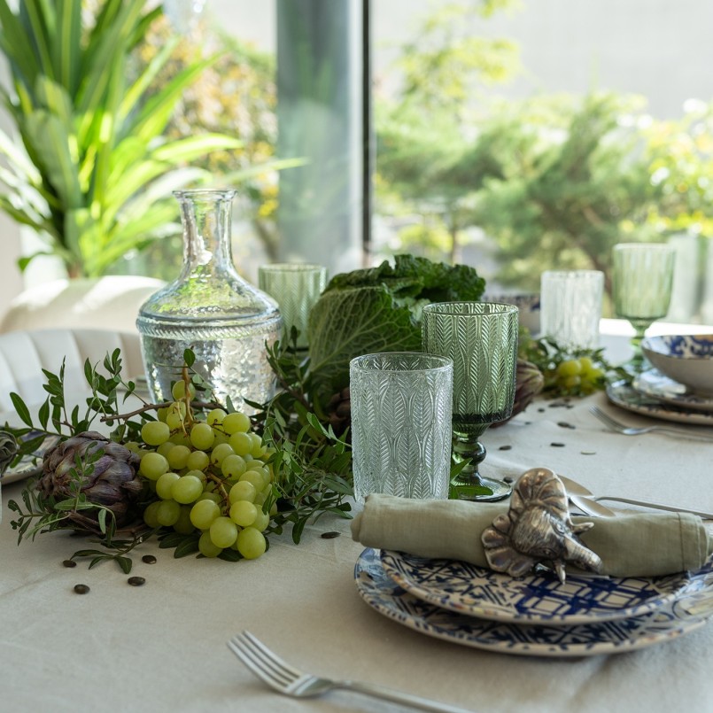 Blue and white dinner plates - Fresco - Kare Design