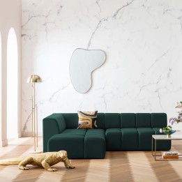Dark green contemporary corner sofa - Belami - Kare Design