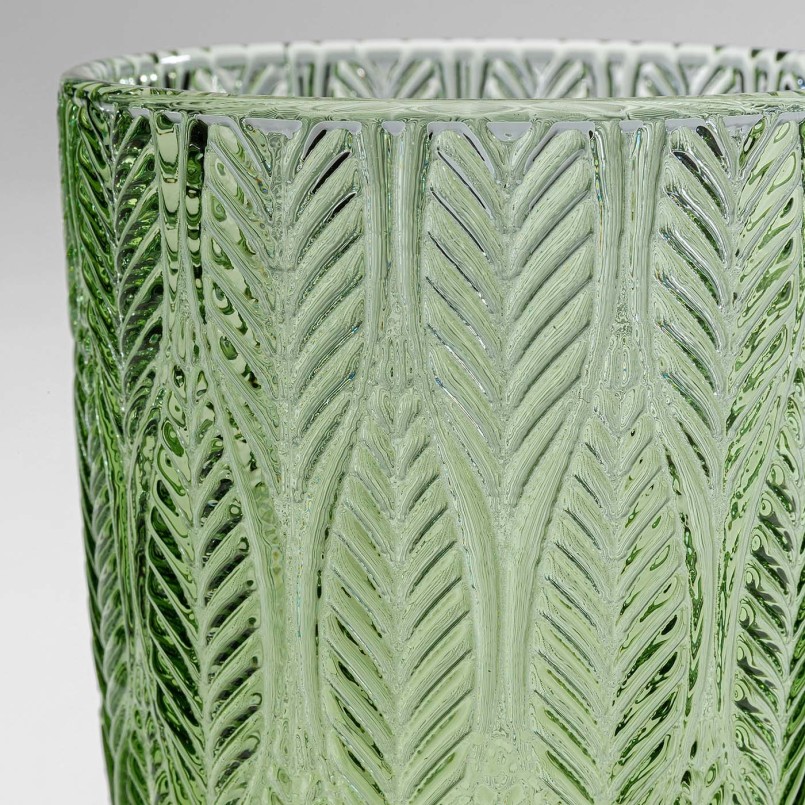 Green glass wine glasses - Fogli - Kare Design
