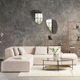 Beige eigentijdse hoekbank - Infinity Ottoman - Kare Design