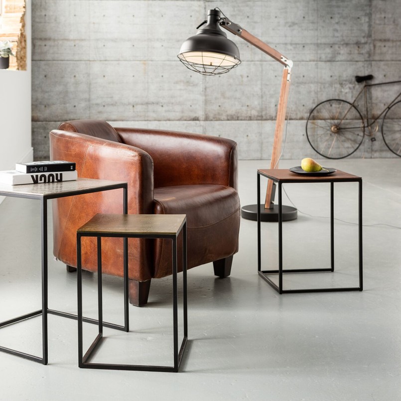 Vintage fauteuil in bruin leer - Cigar Lounge - Kare Design