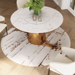Rond grijs abstract tapijt - Abstract - Kare Design