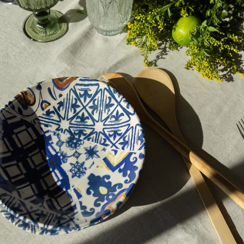 Blue and white soup plates - Fresco - Kare Design