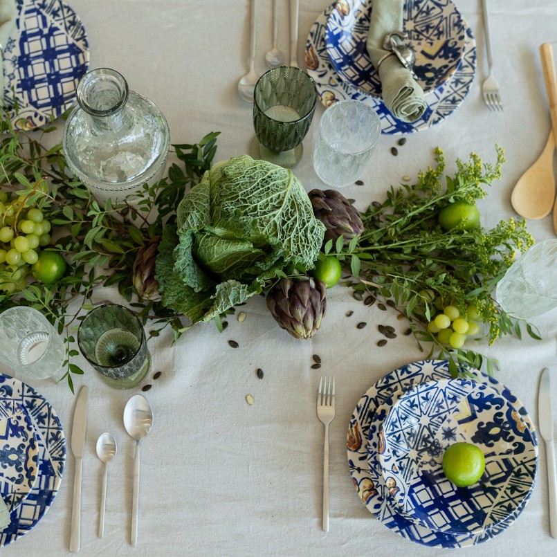 Blauwe en witte soepborden - Fresco - Kare Design