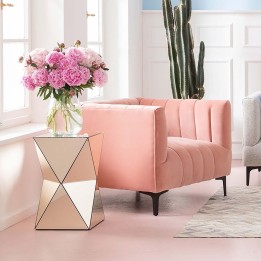 Glamorous champagne side table - Luxury Triangle - Kare Design
