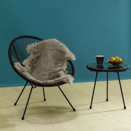 Eigentijdse zwarte tafel - Acapulco - Kare Design