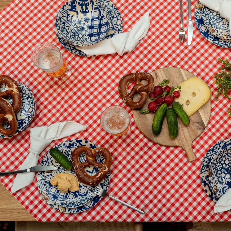 Blauwe en witte dinerborden - Fresco - Kare Design