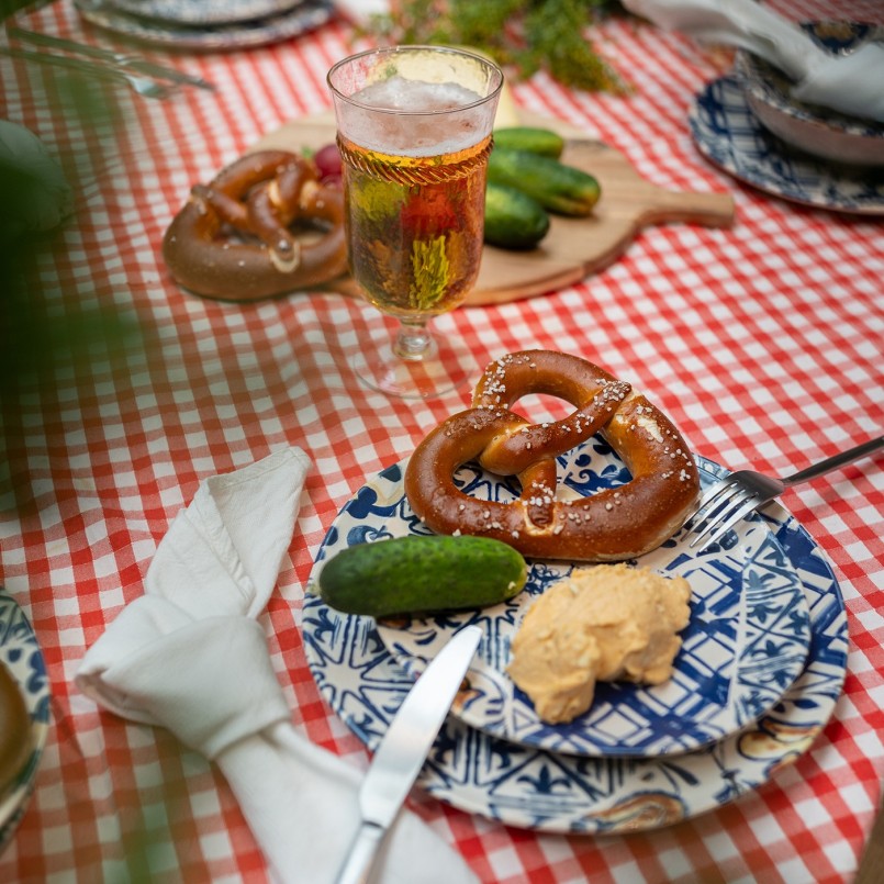 Blauwe en witte dinerborden - Fresco - Kare Design
