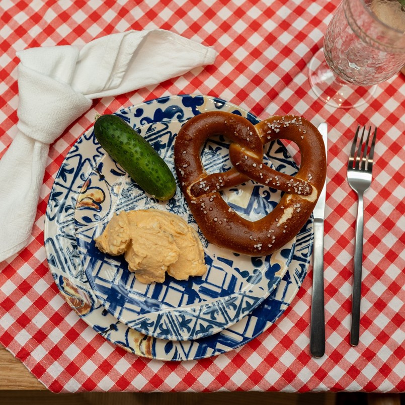 Blauwe en witte dinerborden - Fresco - Kare Design