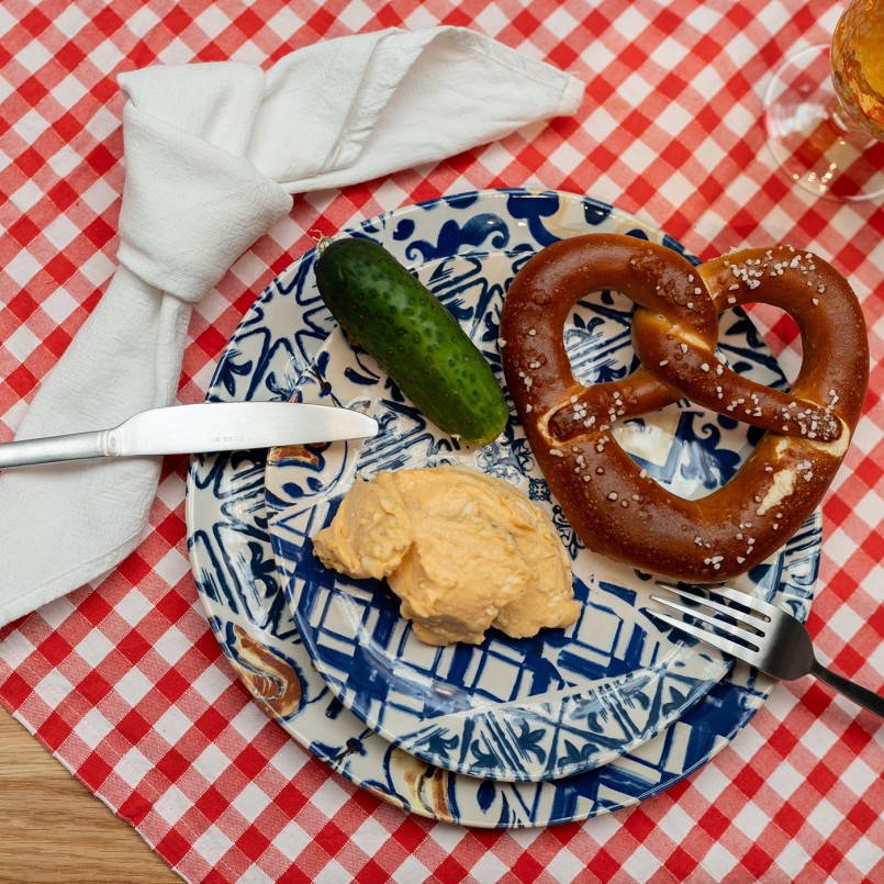 Blauwe en witte dinerborden - Fresco - Kare Design