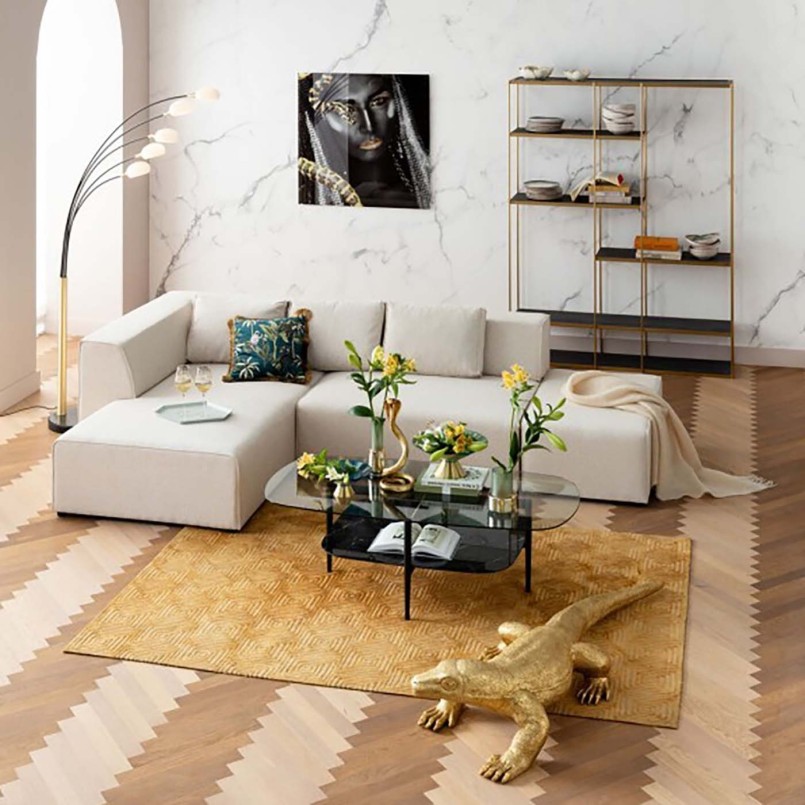 Linker hoek chaise longue voor room bank - Infinity - Kare Design